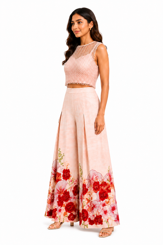 Pink Jaal Top