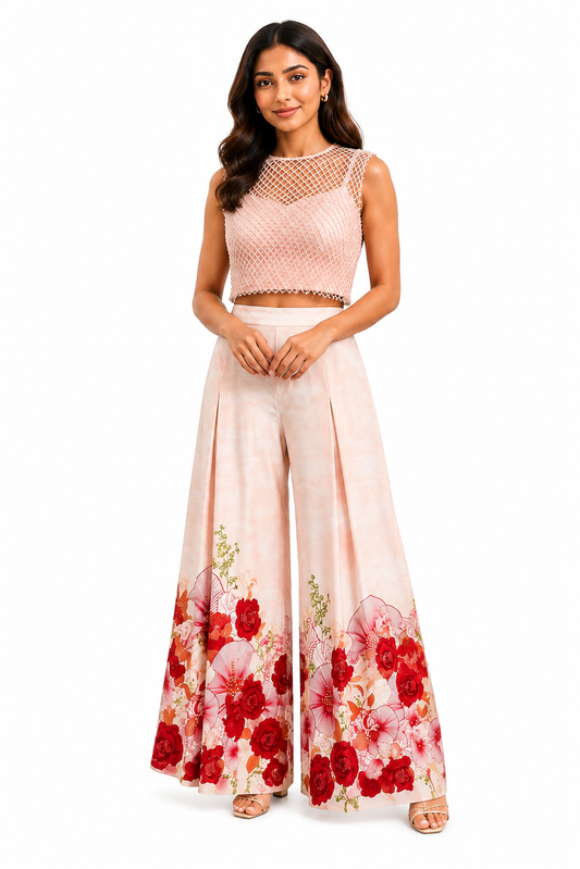 Pink Jaal Top