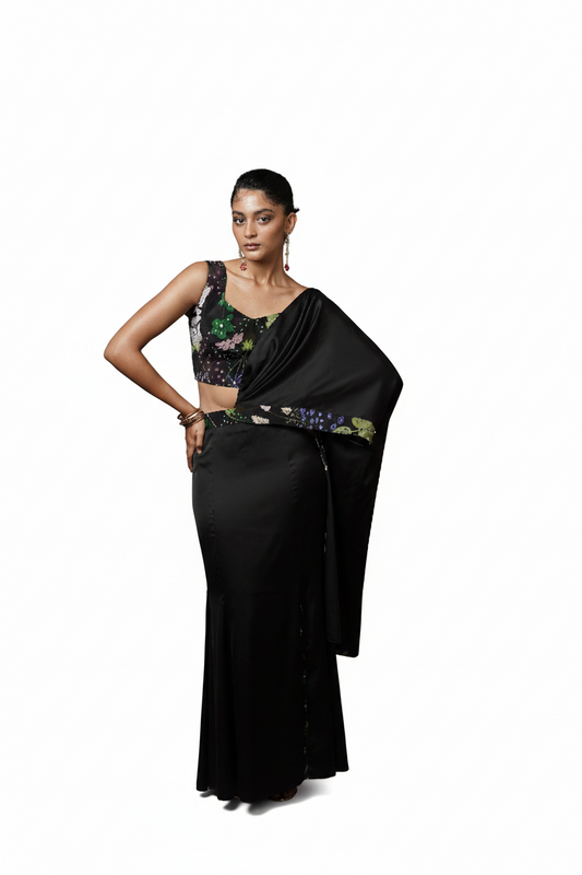 3 Pcs Drape Saree Style