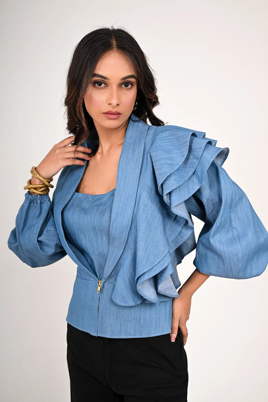 Front Open Zip Jacket with an Inner