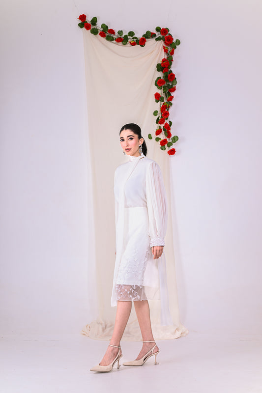 Embroidered Organza Skirt