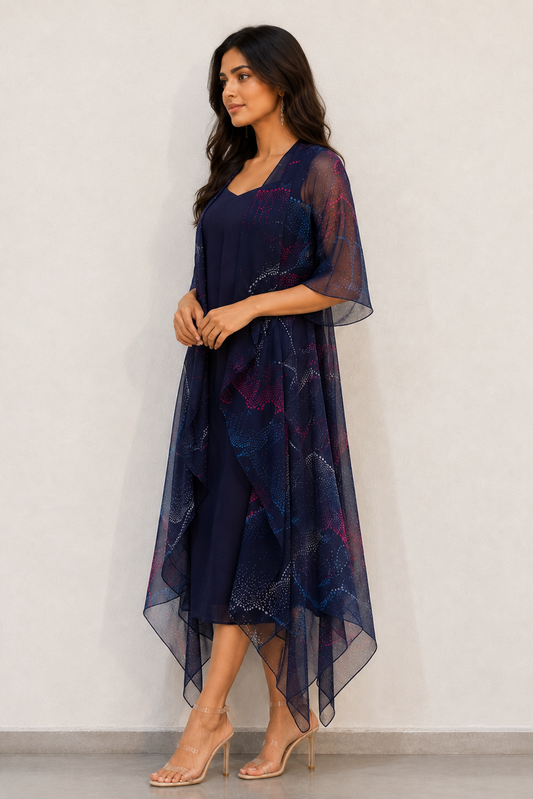 Organza jacket and dress
