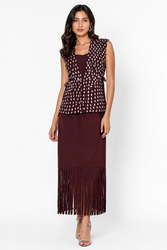Sleeveless Dress and Jacket